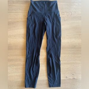 Lululemon align leggings with pockets. Color black. Size 4.